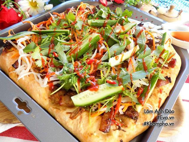 Mẹ đảm trổ tài làm bánh mì kiểu pizza cho bé ăn chơi cuối tuần-6