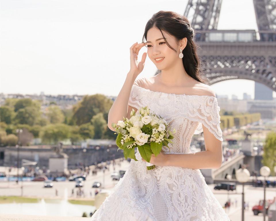 Ảnh cưới ở Pháp của Á hậu Thanh Tú và chú rể CEO-2