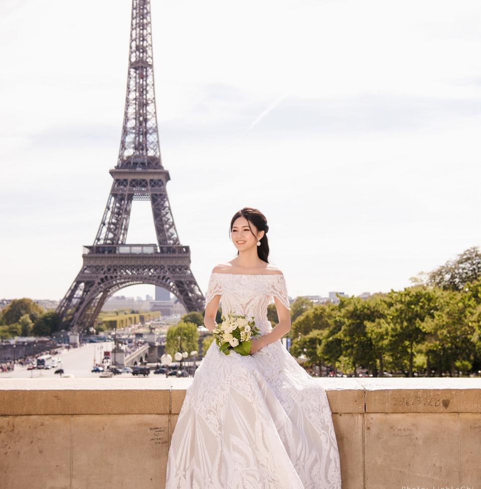 Ảnh cưới ở Pháp của Á hậu Thanh Tú và chú rể CEO-3