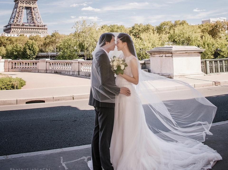 Ảnh cưới ở Pháp của Á hậu Thanh Tú và chú rể CEO-4