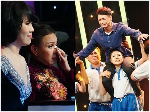 Việt Hương thót tim chứng kiến Hồ Bích Trâm cắn răng, cõng bạn diễn trên lưng để… nhảy dây