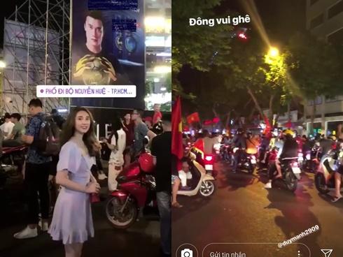 Bạn gái Duy Mạnh, người yêu tin đồn của Tiến Dũng khoe ảnh 'đi bão'