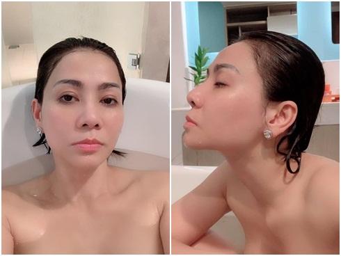 Trút bỏ xiêm y, 'mẹ bỉm sữa' Thu Minh chụp ảnh 'tự sướng' khoe dáng nuột mê hồn