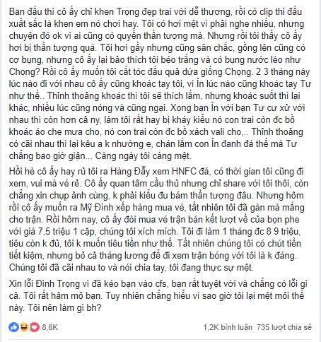 Đình Trọng lên tiếng khi đôi yêu nhau sắp chia tay vì quá hâm mộ mình-2