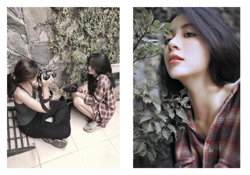 Cô nàng đi dép lê, ngồi bụi cây, chụp ảnh tự sướng vẫn xinh đẹp bất chấp-1