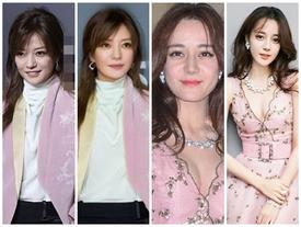 Triệu Vy - Địch Lệ Nhiệt Ba lộ ảnh mặt nhăn nhúm, chảy xệ khác xa hình photoshop Triệu Vy - Địch Lệ Nhiệt Ba lộ ảnh mặt nhăn nhúm, chảy xệ khác xa hình photoshop