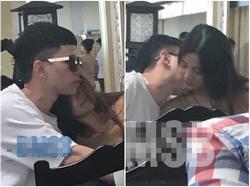 Lan truyền hình ảnh Hoàng Tôn cổ đầy dấu hôn, 'khóa môi' bạn gái cuồng nhiệt tại sân bay như chốn không người