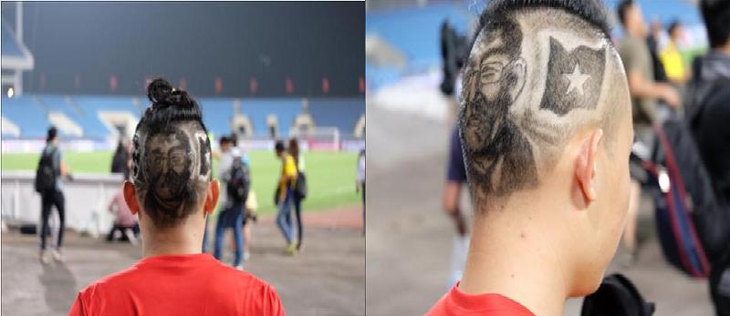 CĐV đổ xô đi tạo hình HLV Park Hang-seo trên tóc, hào hứng cổ vũ đội tuyển Việt Nam-5