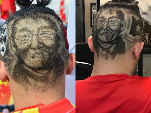 CĐV đổ xô đi tạo hình HLV Park Hang-seo trên tóc, hào hứng cổ vũ đội tuyển Việt Nam