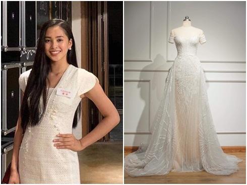 Lộ diện chiếc đầm trắng tinh khôi được Tiểu Vy mặc trong đêm chung kết Miss World 2018