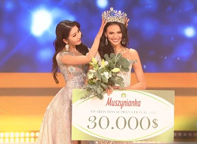 SHOCK: Minh Tú trượt top 5, người đẹp Puerto Rico bất ngờ đăng quang Hoa hậu Siêu quốc gia 2018-9