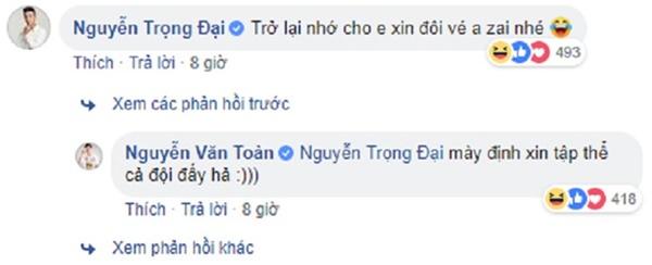 Trọng Đại gây cười với màn xin các cầu thủ tuyển Việt Nam vé xem chung kết-6