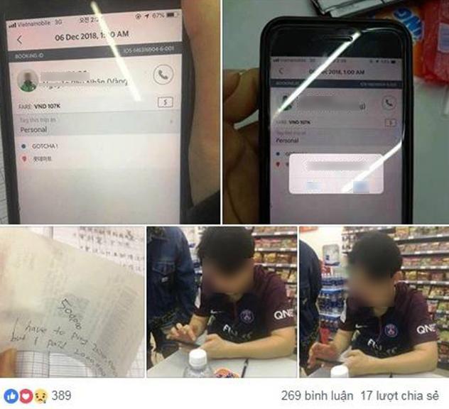 Xôn xao câu chuyện tài xế GrabBike tắt máy khi khách Hàn Quốc đưa nhầm tiền-2