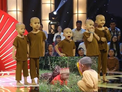 Team 5 chú tiểu 'ẵm' 100 triệu ở Thách thức danh hài lại gây sốt với siêu phẩm thầy trò Đường Tăng đi thỉnh kinh