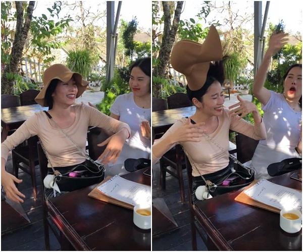 CƯỜI LỘN RUỘT: Nam Em hất phăng mũ chị gái khiến Nam Anh đầu tóc rũ rượi khác gì Annabelle-2