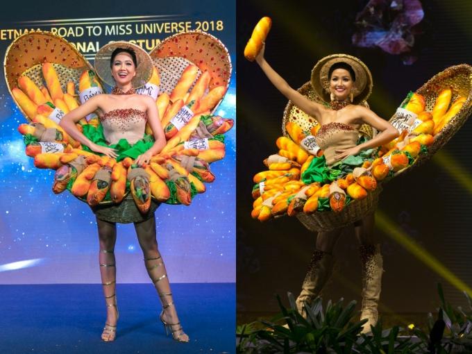 Không chỉ gặp sự cố, quốc phục Bánh Mì của HHen Niê bị chê tơi tả vì thay đổi đến phút chót-4