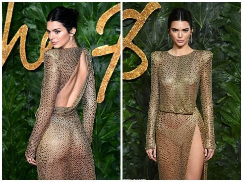 Kendall Jenner tiếp tục làm 'bỏng' mắt người xem khi diện thiết kế không nội y