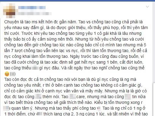 Chồng nhắn tin khẳng định yêu người cũ nhất, ở bên vợ chẳng có cảm giác gì
