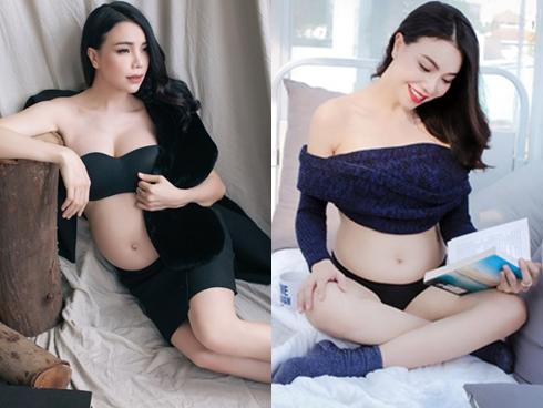 Khoe ảnh sexy bụng bầu vượt mặt, Trà Ngọc Hằng ngậm ngùi: 'Làm mẹ đơn thân khó lắm'