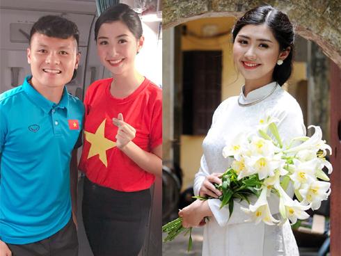 Nữ tiếp viên hàng không bất ngờ bị truy lùng info vì khoảnh khắc chụp ảnh cực xinh bên Quang Hải, Hồng Duy