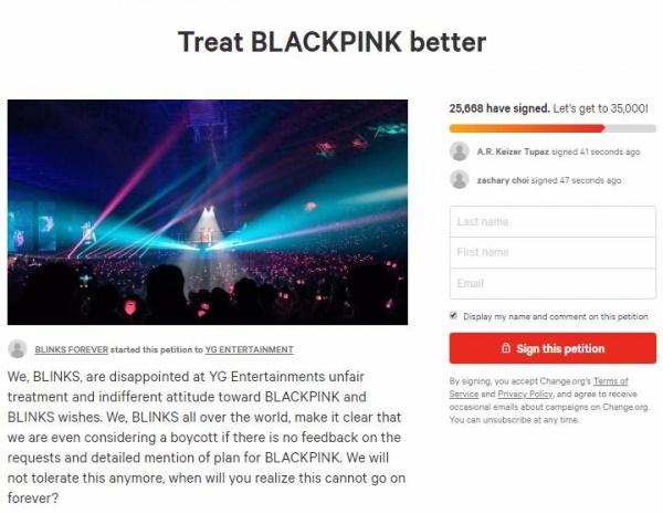 Tức nước vỡ bờ, fan Black Pink ký tên yêu cầu YG đối xử với nhóm tử tế hơn nếu không muốn đối mặt với cuộc tẩy chay quy mô lớn-5