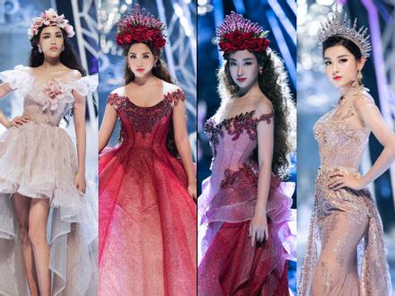 Trở về từ Miss World, Tiểu Vy catwalk cùng Hương Giang, Đỗ Mỹ Linh, Lan Khuê mà không hề bị lép vế