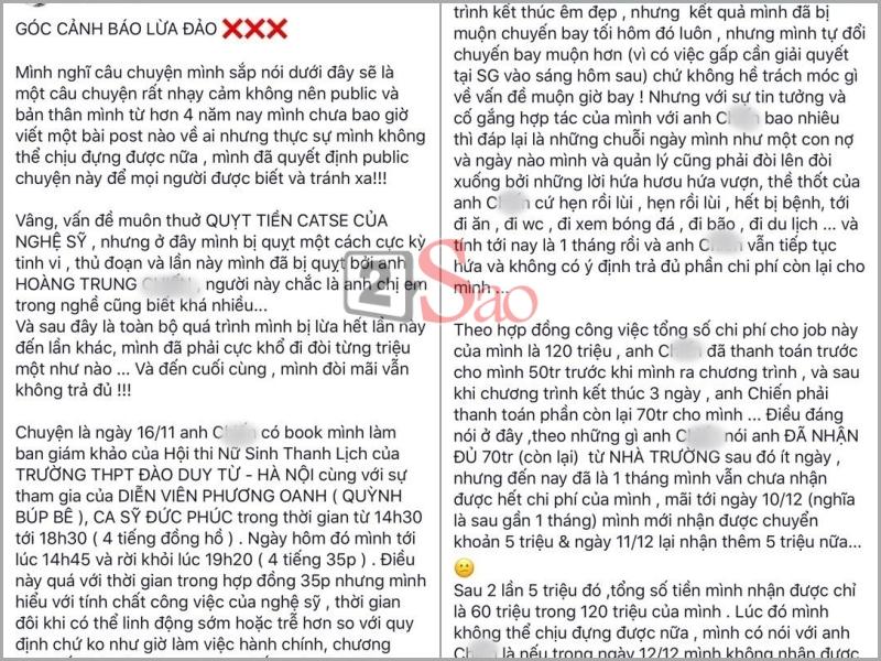 Hoa hậu Kỳ Duyên lộ mức thù lao cực khủng khi tố bầu show bùng tiền cát xê-1