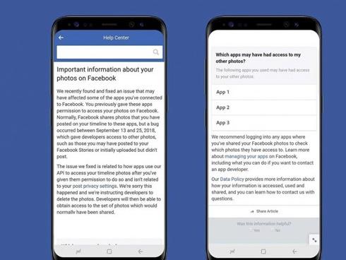 Facebook dính scandal lộ ảnh riêng tư gần 7 triệu người dùng