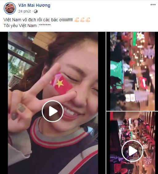 Dàn sao Việt gào nổ mạng xã hội, tưng bừng đi bão ăn mừng tuyển Việt Nam vô địch AFF Cup 2018-12