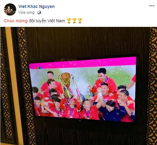 Dàn sao Việt gào nổ mạng xã hội, tưng bừng đi bão ăn mừng tuyển Việt Nam vô địch AFF Cup 2018-11