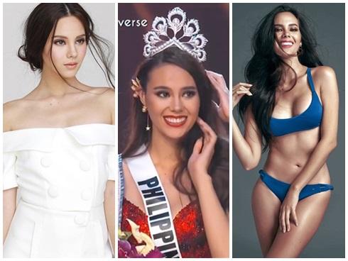 Cận cảnh vẻ đẹp lai tây hút hồn của Catriona Gray - Tân Hoa hậu Hoàn vũ 2018