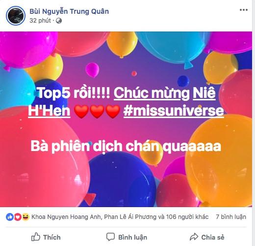 Dàn sao Việt xúc động đến nghẹn ngào khi HHen Niê xác lập kỳ tích tại Miss Universe 2018-6