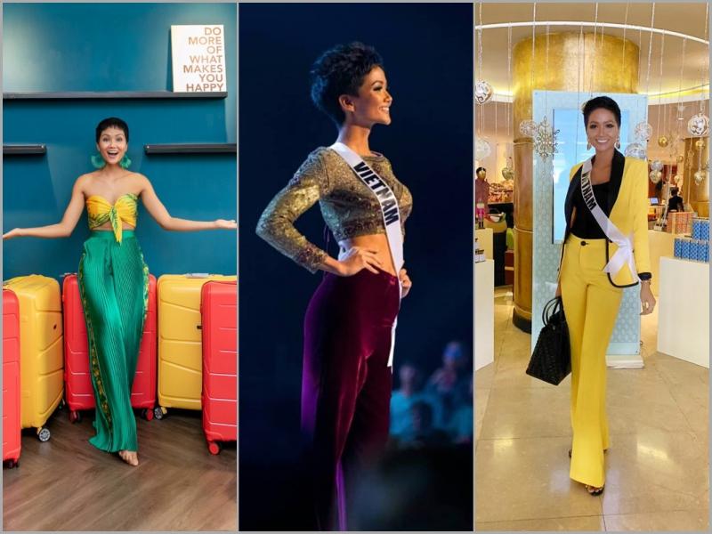 Đến khi Miss Universe 2018 kết thúc, HHen Niê mới mạnh dạn mặc bộ đầm ngắn và sexy nhất cả cuộc thi-5