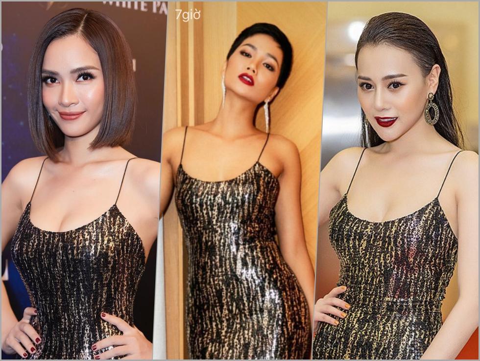 Cùng diện chung một mẫu đầm nhưng Bích Phương có cách phối đồ tinh tế hơn hẳn HHen Niê-10