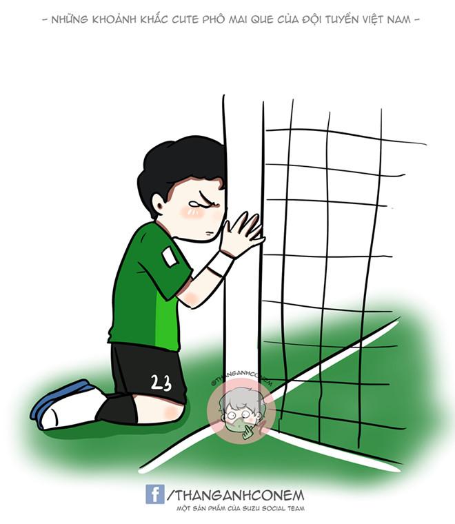 Tranh vui: Tuyển Việt Nam uống bia bằng cúp, Quang Hải hóa siêu nhân-8