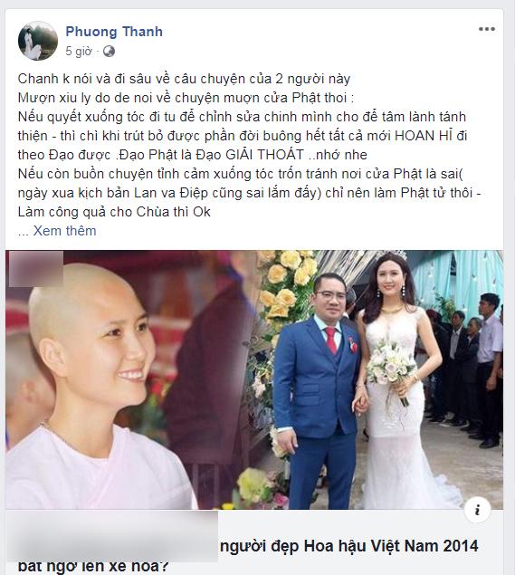 Phương Thanh ngẫm triết lý Hoa rơi cửa Phật nhân tin shock về mỹ nữ Hoa hậu Việt Nam bị tố giật chồng-3