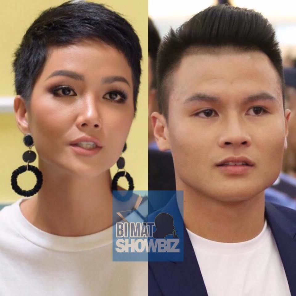 TRÙNG HỢP KHÓ TIN: Dân mạng tung loạt ảnh chứng minh Quang Hải - HHen Niê trời sinh có tướng phu thê-1