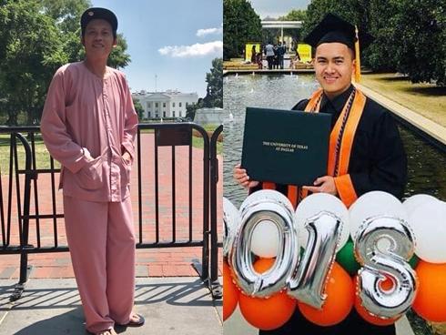 Danh hài Hoài Linh lần đầu tiên công khai khoe con trai ruột bảnh bao, tốt nghiệp Đại học danh tiếng ở Mỹ