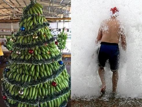 Choáng với những kiểu đón Giáng sinh 'độc nhất vô nhị' trên thế giới