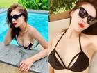 Phô diễn hình thể với bikini, Hoa hậu Kỳ Duyên để lộ vòng 1 teo tóp không nóng bỏng như trước