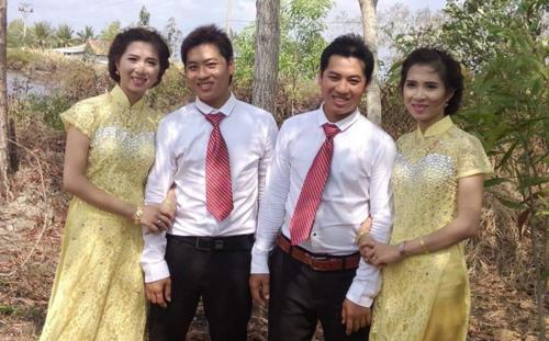 Bất ngờ ngoại hình giống như hai giọt nước của 2 bé trai - con cặp anh em song sinh lấy chị em sinh đôi ở Cà Mau-3