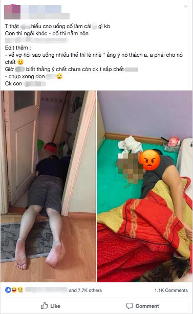 Cô vợ kể chuyện nửa đêm phải dọn bãi chiến trường của người chồng say xỉn, dân mạng bức xúc hơn nữa khi biết lí do-1