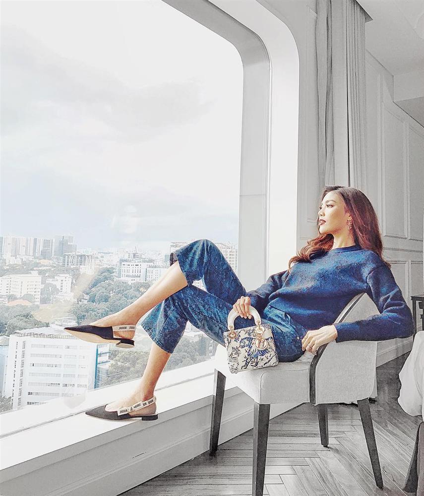 Lấy chồng hơn 2 tháng, Lan Khuê có vẻ đã lên chức mẹ bỉm vì vòng 2 tròn trịa thấy rõ-7