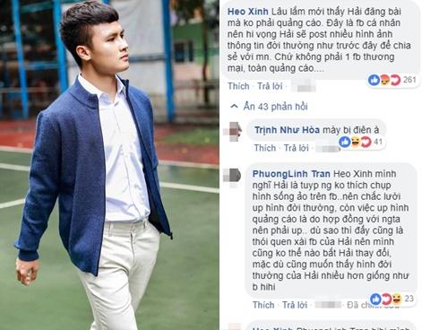 Khổ như Quang Hải: Chỉ vì dùng Facebook cho quảng cáo quá nhiều khiến fans khẩu chiến công khai trên mạng xã hội