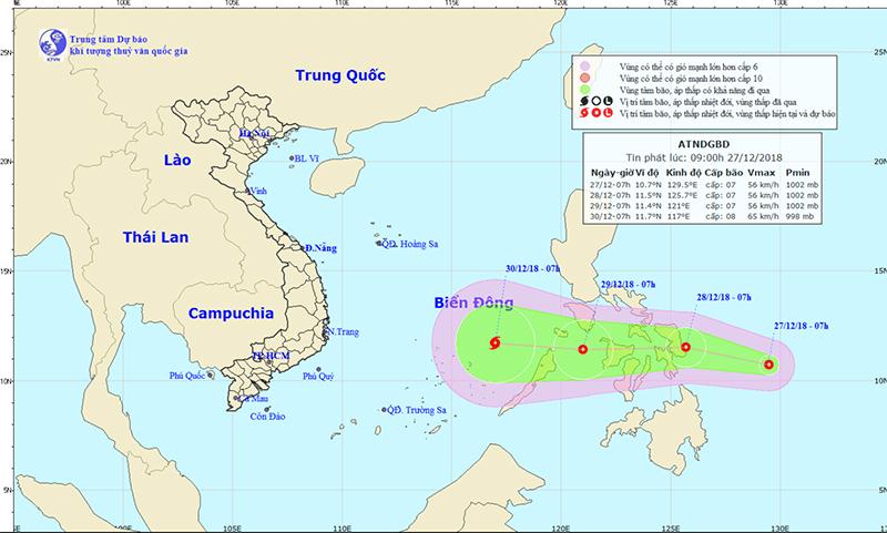 Áp thấp gần Biển Đông, khả năng mạnh lên thành bão-1
