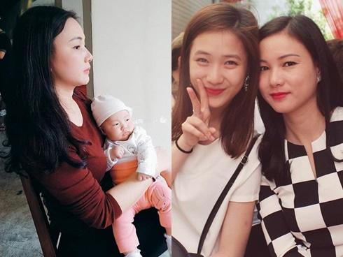 Mẹ Trâm Anh được khen xinh đẹp, trông như chị của con gái