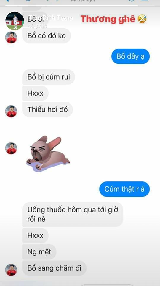 Có ai như Bùi Tiến Dũng, ốm đau không tìm người yêu lại đổ lỗi do thiếu hơi Đình Trọng nên sinh bệnh-2