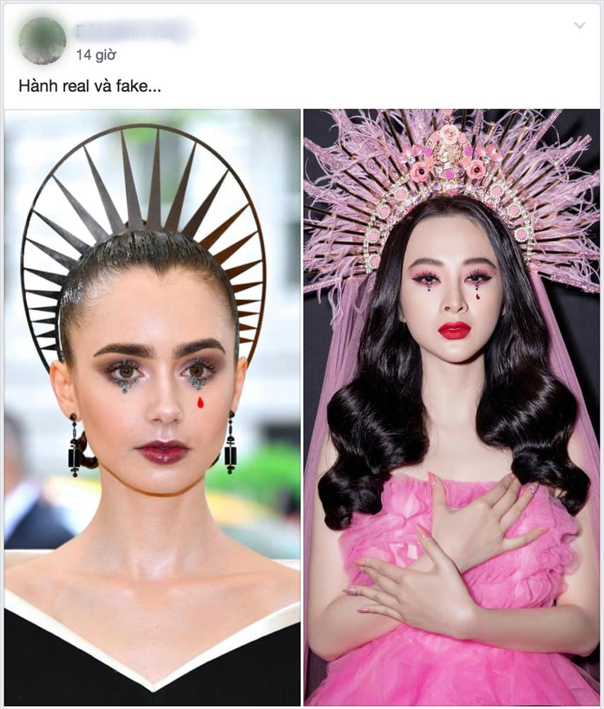 Angela Phương Trinh bị so sánh là bản fake của Lily Collins ở Met Gala 2018 và phản ứng thú vị của cộng đồng mạng-6