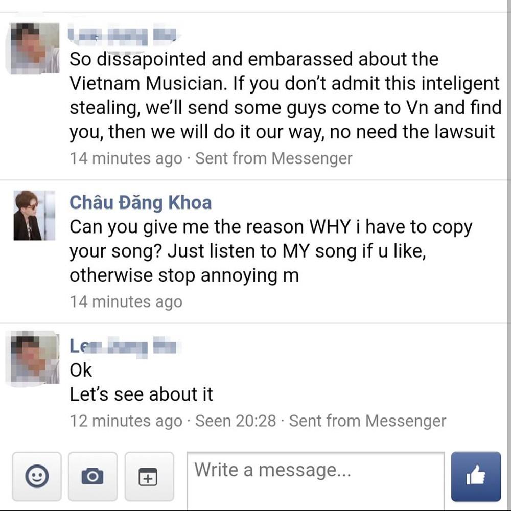 Bị nhạc sĩ Hàn Quốc tố đạo nhạc, Châu Đăng Khoa lớn tiếng đáp trả-2