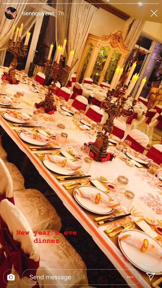 Khoe ảnh đón năm mới, em chồng Hà Tăng đánh bật hội cậu ấm cô chiêu vì gia đình tổ chức tiệc quá sang chảnh-2